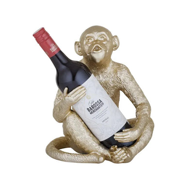 Coast to Coast Mac Monkey Bottle Holder 23x19x28cm - Gold