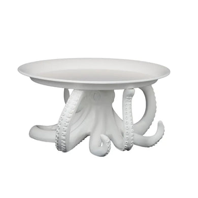 Coast to Coast Ollie Octopus Resin Plate 30x14.5cm - White