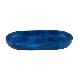 Assemble Kip Resin Oval Tray 25.5x14cm - Cobalt