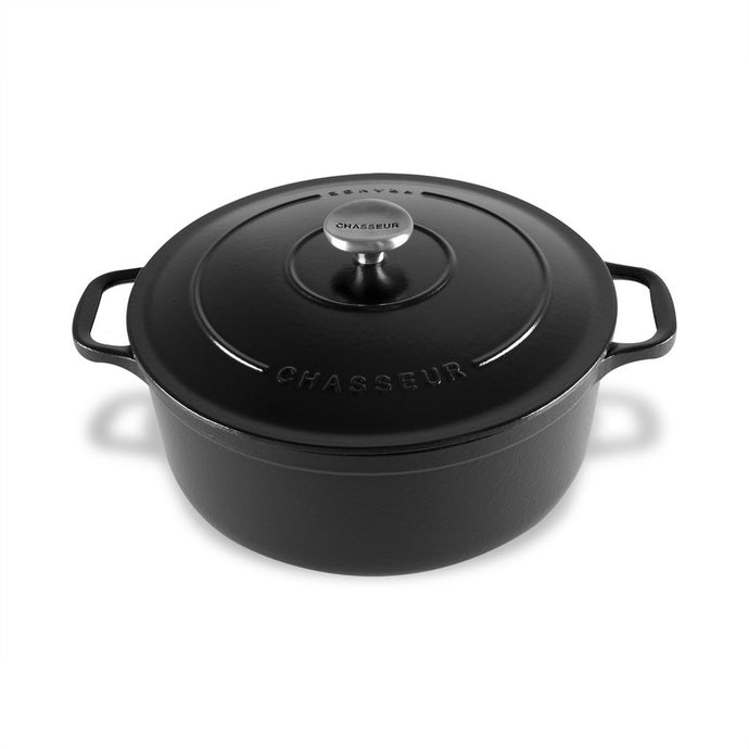 Chasseur Round French Oven 26cm/5l - Black