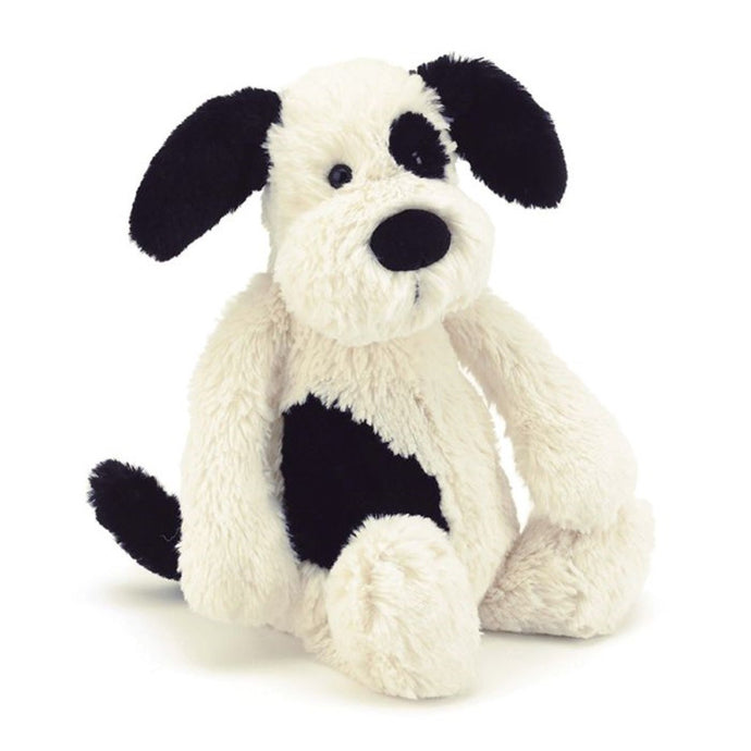 Jellycat Bashful Black & Cream Puppy Original Medium