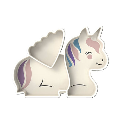 Melii Luxe Divided Silicone Suction Plate - Unicorn