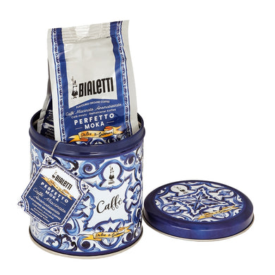 Bialetti Dolce & Gabbana Perfetto Moka Autentico Gift Tin 200g - Blue