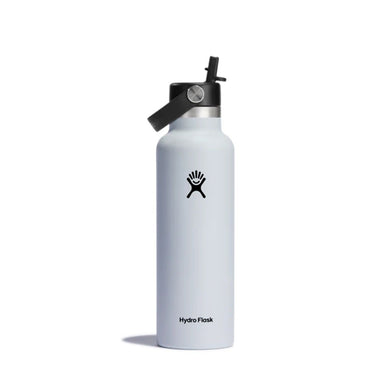 Hydro Flask Standard Mouth with Flex Straw Cap 21oz/621ml - White