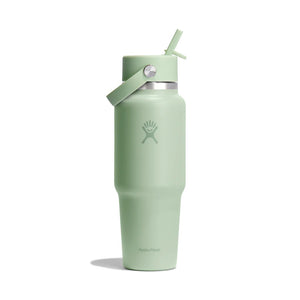 Hydro Flask Wide Flex Travel Bottle With Flex Straw Lid 32oz/946mL - Aloe