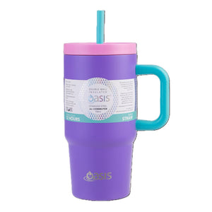 Oasis Commuter Double Wall Insulated Travel Tumbler 700ml - Mermaid Purple