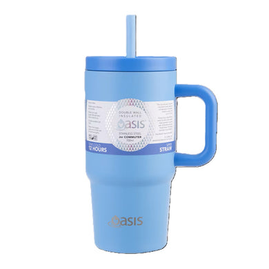 Oasis Commuter Double Wall Insulated Travel Tumbler 700ml - Blue