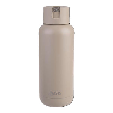 Oasis S/S Ceramic Moda Triple Wall Insulated Drink Bottle 1L - Latte