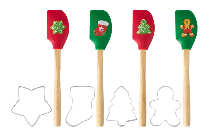 Avanti Christmas Spatula and Cookie Cutter Set