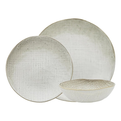 Ecology Linen 12 Piece Dinnerset - Birch