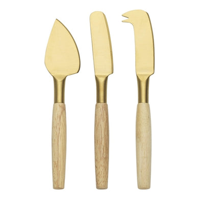 Ecology Alto Cheese Knife Set Gold - 3 Piece