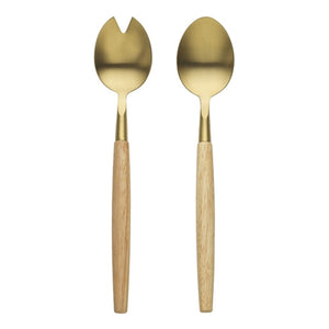 Ecology Alto Salad Servers Gold - 2 Piece