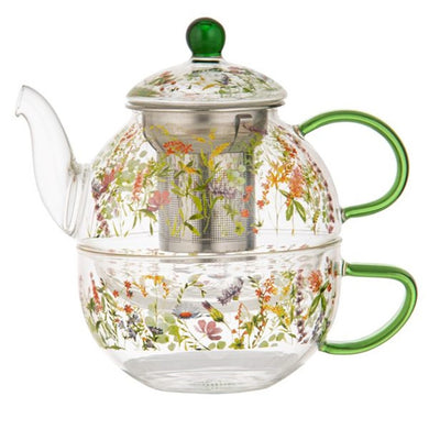 Ashdene Wildflowers Forest Glass Tea For One