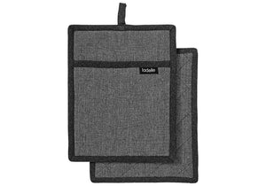 Ladelle Eco Recycled Charcoal Pot Holder - 2 Piece