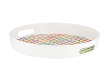 Load image into Gallery viewer, Maxwell &amp; Williams Donna Sharam Byron Melamine Round Serving Tray 35x5cm