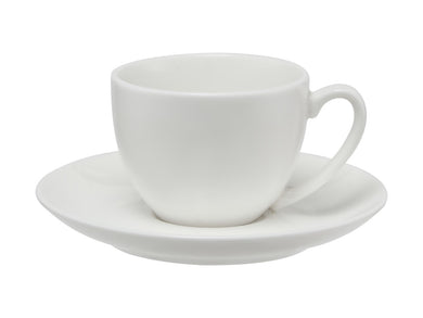 Maxwell & Williams White Basics Coupe Demi Cup & Saucer 90ML