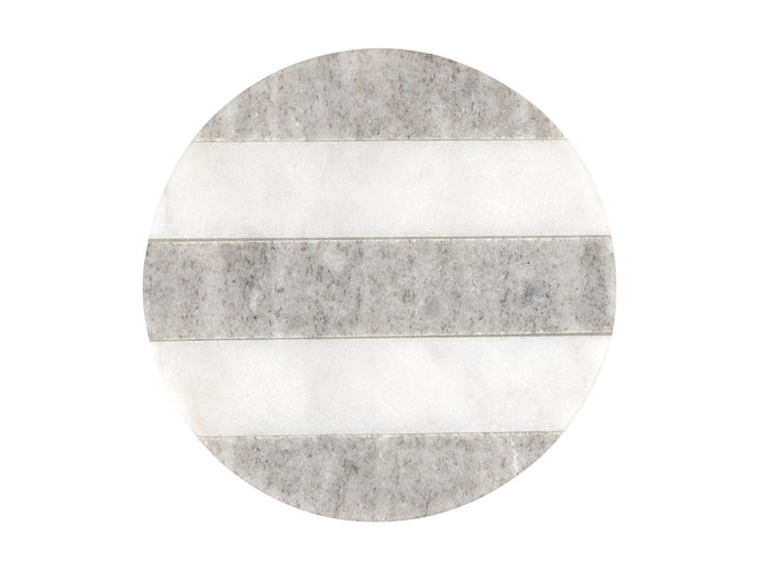 Maxwell & Williams Coaster Collective Round Marble Coaster 10cm Beige Stripe