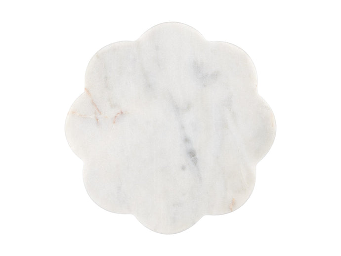 Maxwell & Williams Coaster Collective Scallop Marble Coaster 11.5cm White