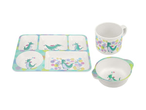 Maxwell & Williams Jedda Robaard Magical Tales Melamine 3pc Dinner Set Dragon Gift Boxed