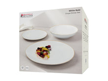 Load image into Gallery viewer, Maxwell &amp; Williams White Gold Coupe Dinner Set 12 Piece - Gift Boxed