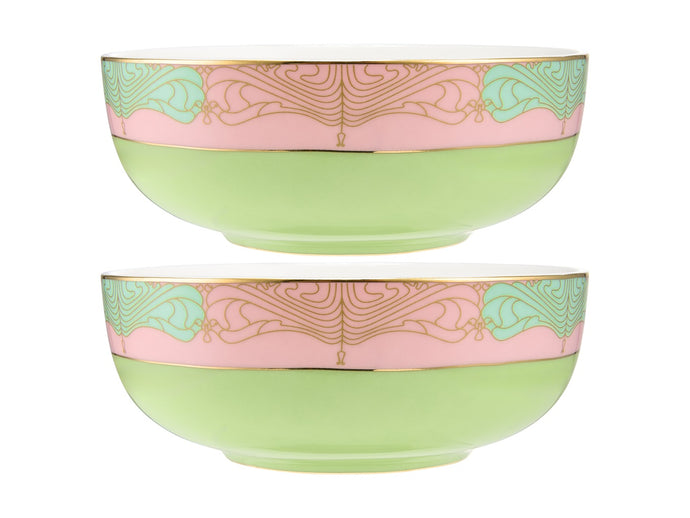 Maxwell & Williams Wicked Pink Goes Good With Green Bowl12.5x5cm Set of 2 Elphaba Gift Boxe