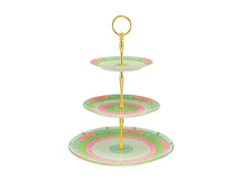 Load image into Gallery viewer, Maxwell &amp; Williams Wicked Pink Goes Good With Green 3 Tiered Cake Stand Elphaba Gift Boxed