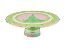 Load image into Gallery viewer, Maxwell &amp; Williams Wicked Pink Goes Good With Green Footed Cake Stand 28cm Elphaba Gift Box