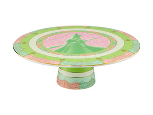 Maxwell & Williams Wicked Pink Goes Good With Green Footed Cake Stand 28cm Elphaba Gift Box