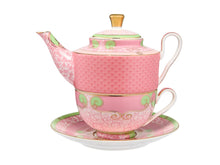 Load image into Gallery viewer, Maxwell &amp; Williams Wicked Pink Goes Good With Green Tea for One With Infuser 380ML Glinda G