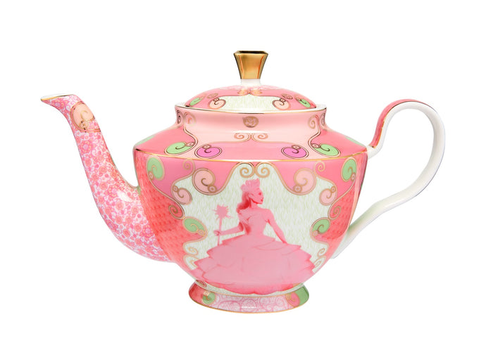 Maxwell & Williams Wicked Pink Goes Good With Green Teapot With Infuser 1L Glinda Gift Boxe