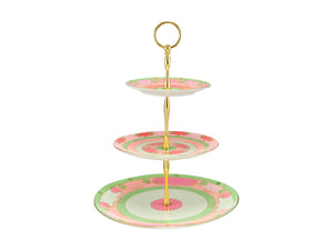 Maxwell & Williams Wicked Pink Goes Good With Green 3 Tiered Cake Stand Glinda Gift Boxed