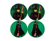 Load image into Gallery viewer, Maxwell &amp; Williams Wicked Magical Ceramic Coaster 10cm Set of 4 Elphaba Gift Boxed