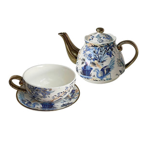 Milano China Tea For One - Blue White