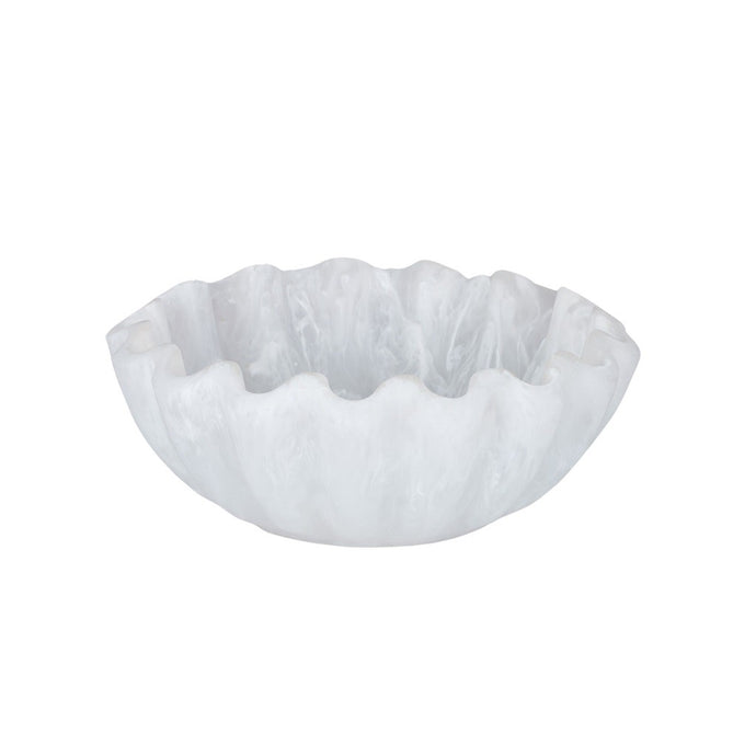 CTC Merridy Resin Scallop Bowl 31x12cm - White