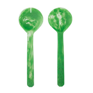 Assemble Kip Set of 2 Resin Salad Servers 25.5cm - Emerald