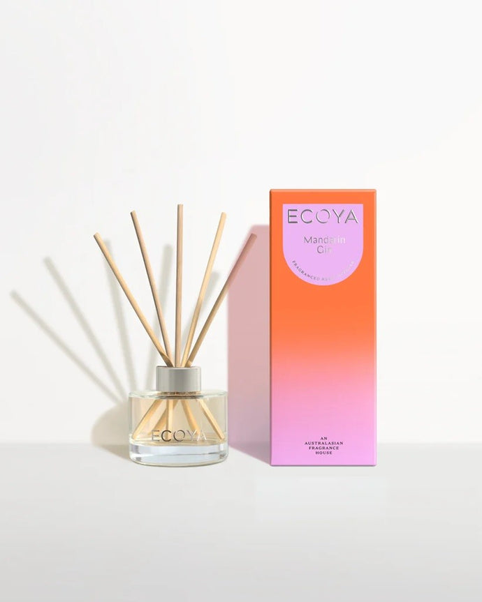 Ecoya Mini Reed Diffuser 50ml - Mandarin & Gin