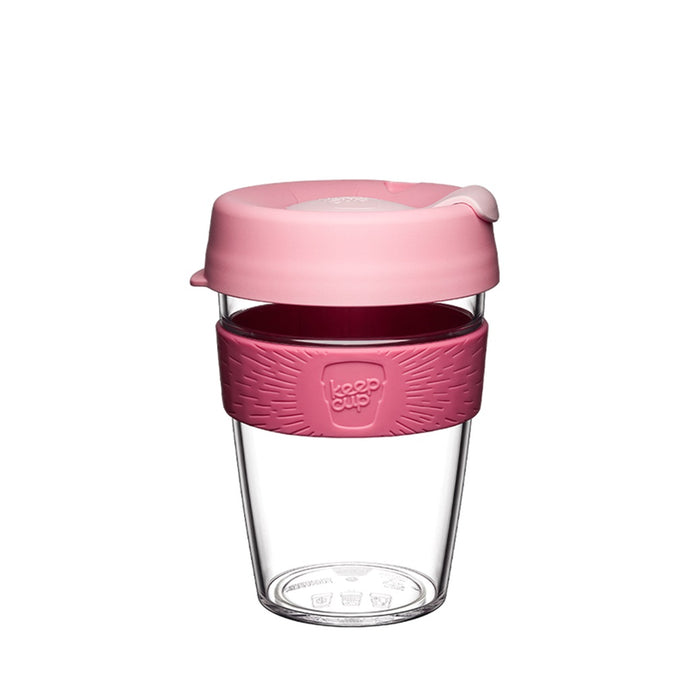 KeepCup Original Clear Medium 12oz - Saskatoon Pink