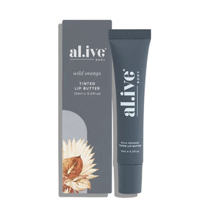 Al.ive Tinted Lip Butter 15ml - Wild Orange