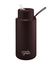 Load image into Gallery viewer, Frank Green Ceramic 34oz Straw Bottle - Chocolate 