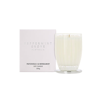 Peppermint Grove Candle 200g - Patchouli & Bergamot