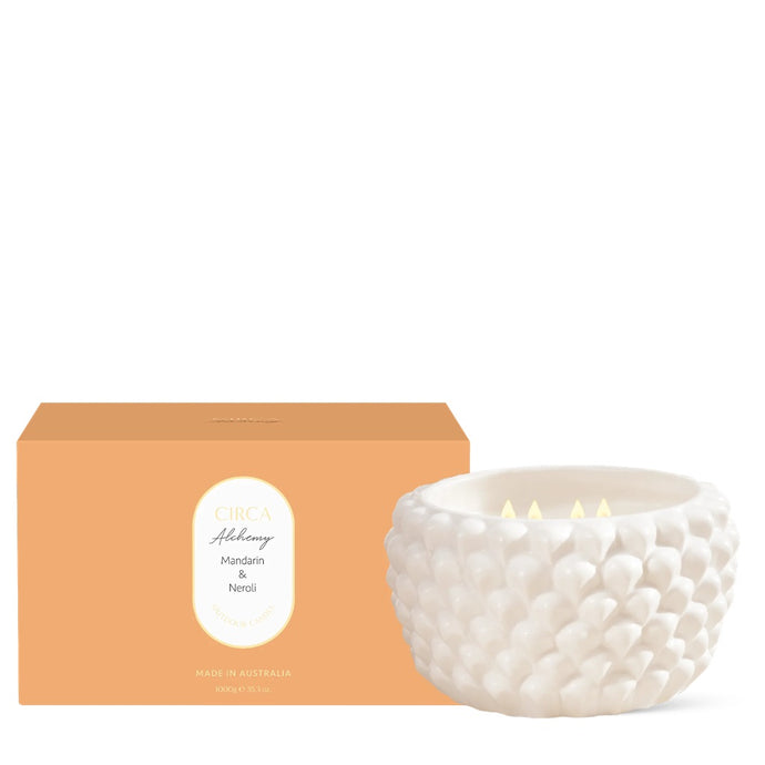 Circa Alchemy Scented Outdoor Soy Candle 1kg - Mandarin & Neroli