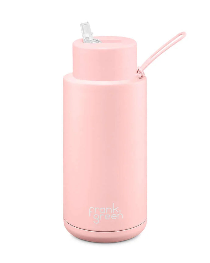 Blushed Ceramic 34oz Straw Bottle by Frank Green