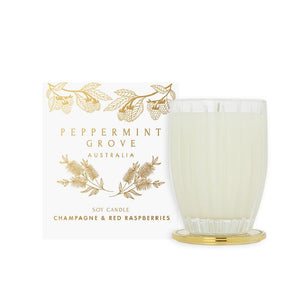 Peppermint Grove Christmas Candle 350g - Champagne & Red Raspberries - ZOES Kitchen