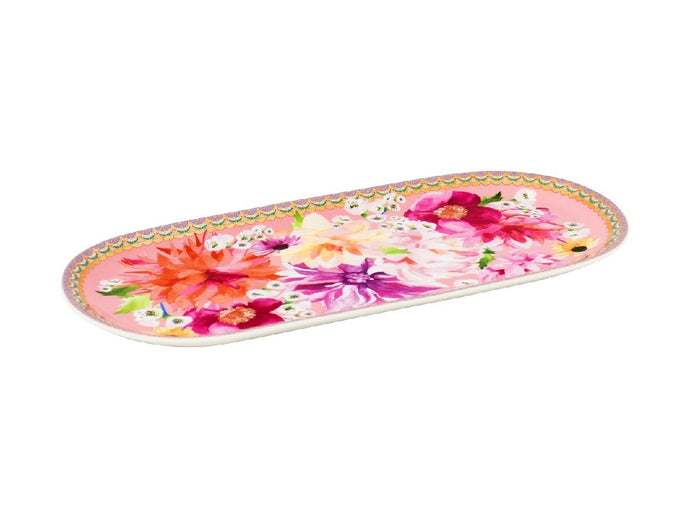 Maxwell & Williams Teas & C's Dahlia Daze Platter 25x12cm Pink GB - ZOES Kitchen