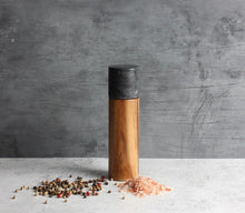 Load image into Gallery viewer, Gabel &amp; Teller Acacia Wood Black Marble Salt and Pepper Grinder